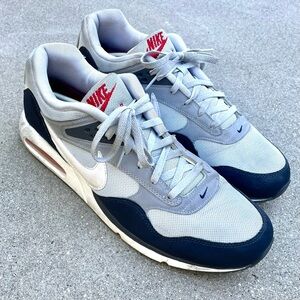 Nike Air Max Correlate Pure Platinum Obsidian Sneakers 511416-010 Mens Size 15